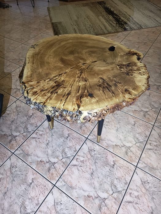 Stolik kawowy drewno z czeczotą