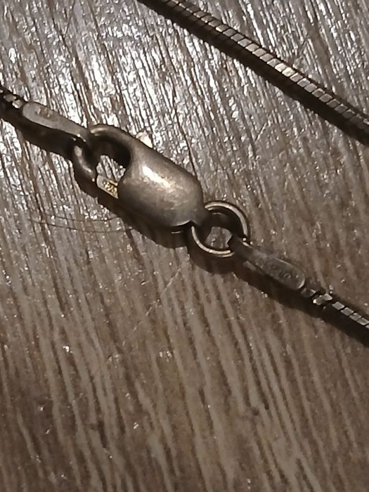 Srebrny łańcuszek na kostkę