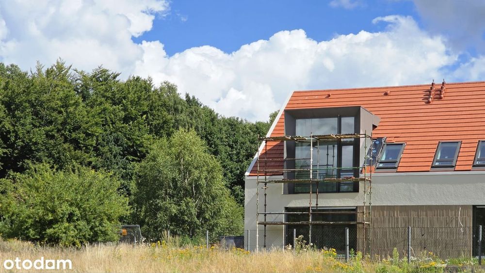 Działka 805 m2, przy lesie, wysoki standard, dla 3 aut, rekuperacja