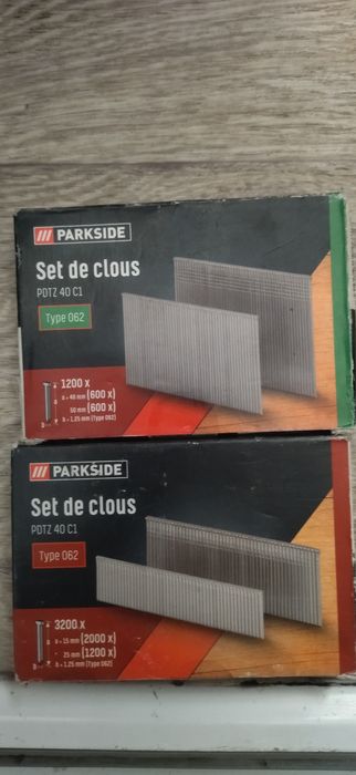 Цвяхі для степлета Parkside 15-25мм, тип 062