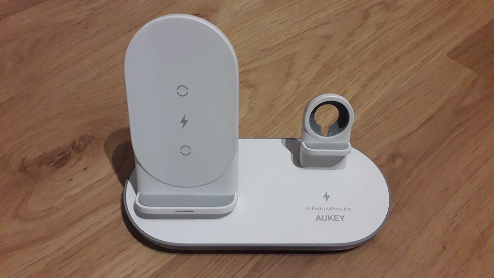 Bezprzewodowa ładowarka indukcyjna 3in1 AUKEY