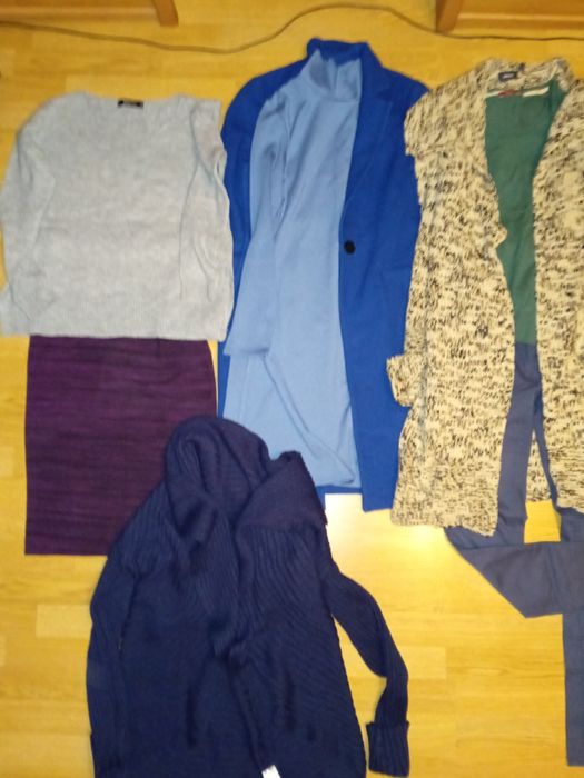 Пакет женских вещей 44-46 р.пальто, платье, кардигани