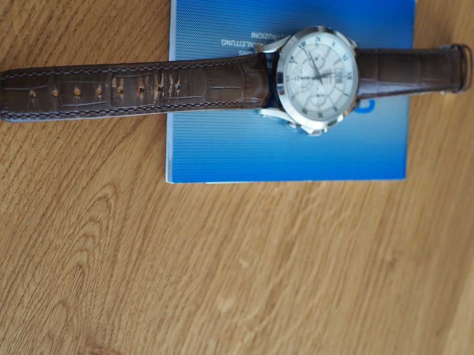 Zegarek Seiko Premier Chronograph (na pasku, z dołączoną bransoletą)