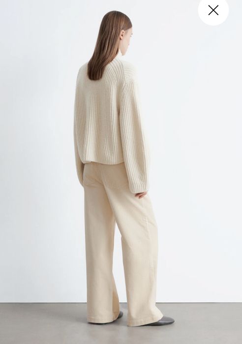 Вельветові широкі брюки &Other Stories