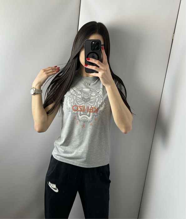 Футболка kenzo сіра оригінал кензо