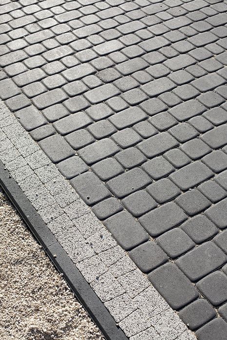 Kostka Starobruk Nostalit betonowa szara grafitowa kostki brukowe bruk
