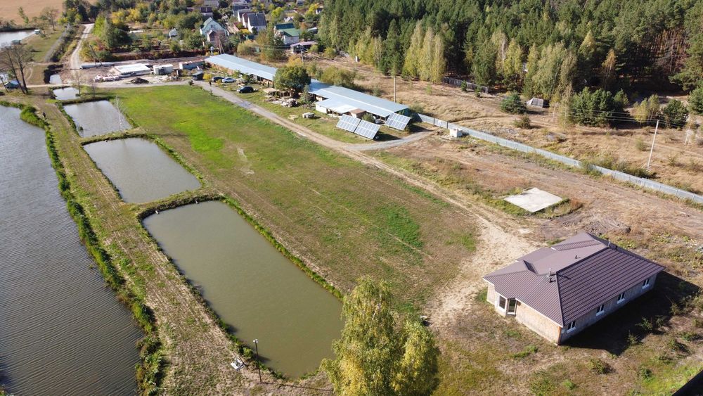 Продаж землеволодіння 5 га 7 зариблених озер Макарівський р-н