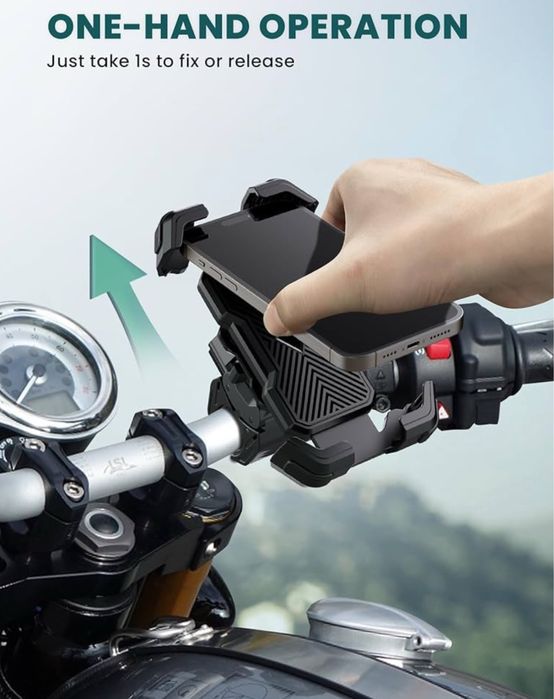 Grefay Motocyklowy/rowerowy uchwyt na telefon komórkowy