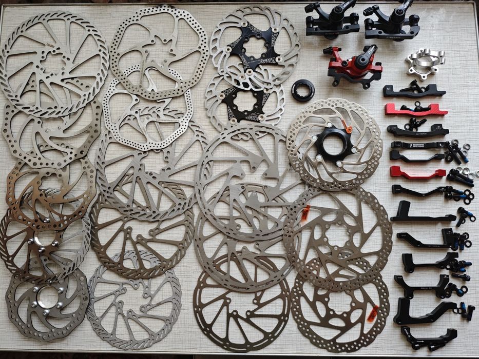 Ротори вело AVID Shimano 140/160 /180/203 каліпери адаптери від 100 гр