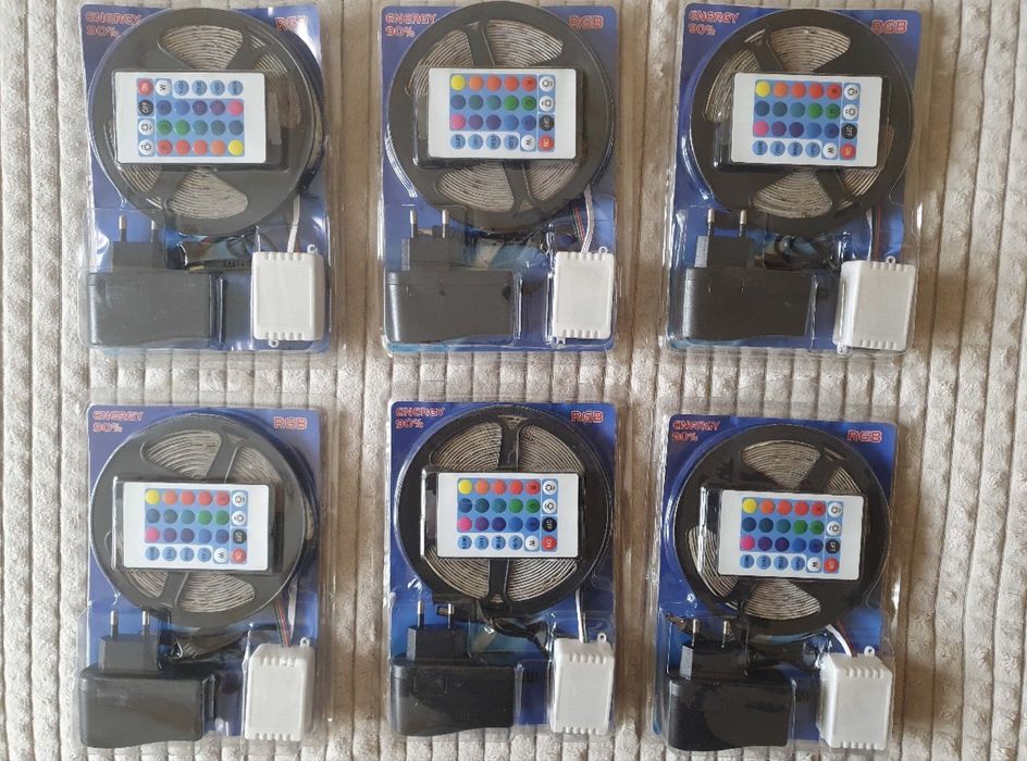 Taśma LED 5M– Nowe, wodoodporne, kompletny zestaw Hit