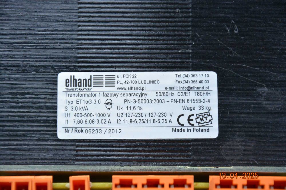 Transformator 230V - 110V i odwrotnie 110V - 230V 3kVA 3000 Wat NOWY