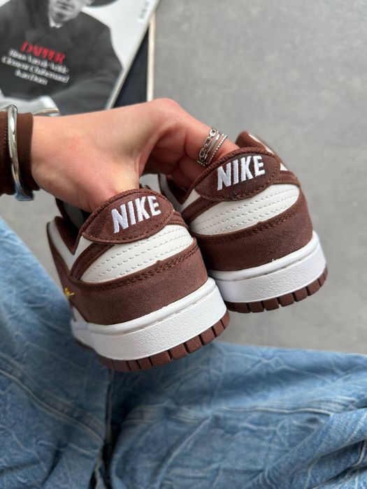 Nike Dunk Low Sail Brown Red Sepia кросівки найк данк
