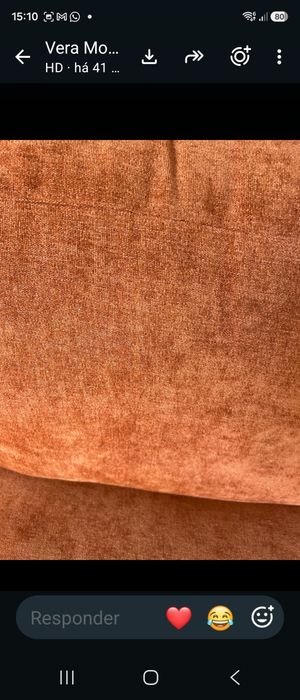 Sofá Chaise long cor Terracota