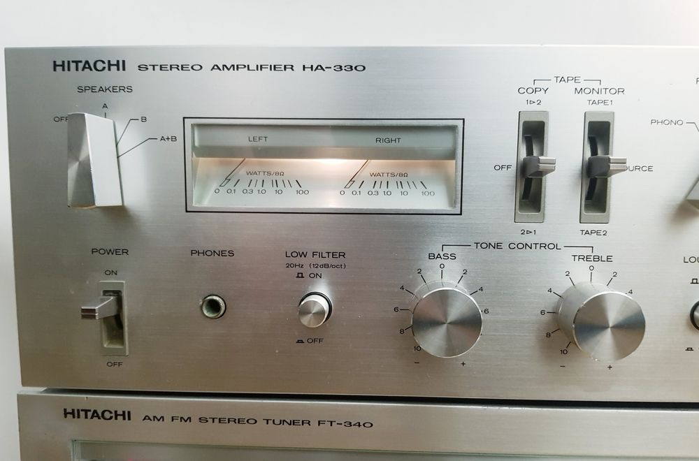 Hitachi HA-330 +FT-340 zestaw wzmacniacz plus tuner