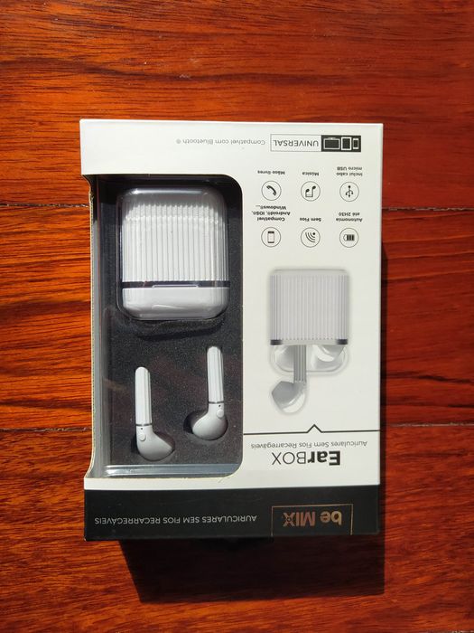 Fones/Auriculares wireless recarregáveis "be MIX - Ear BOX"