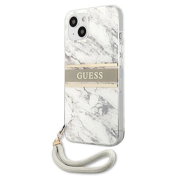 Etui Guess Marble Strap Collection na iPhone 13 mini 5,4" - szare