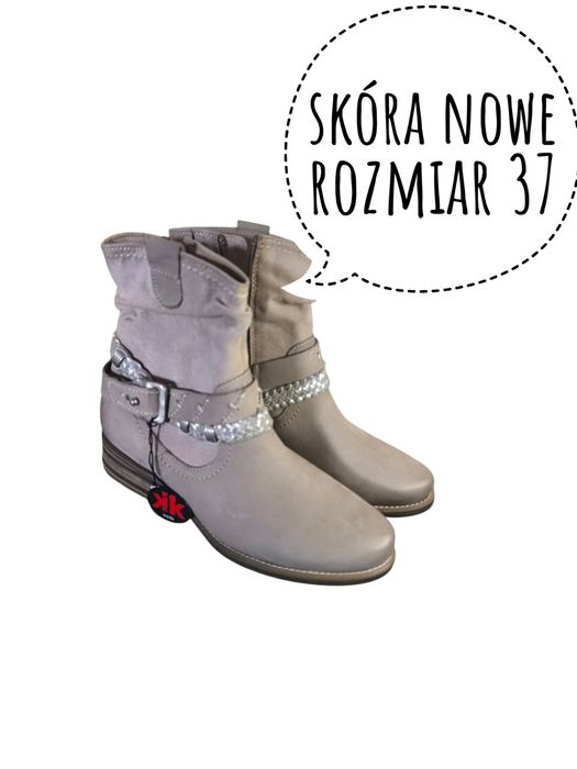 Botki nowe skóra Marco Tozzi rozmiar 37