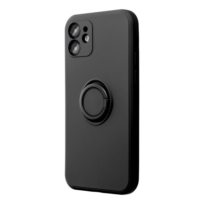 Futerał Silicone Ring Do Iphone 16 Pro Czarny
