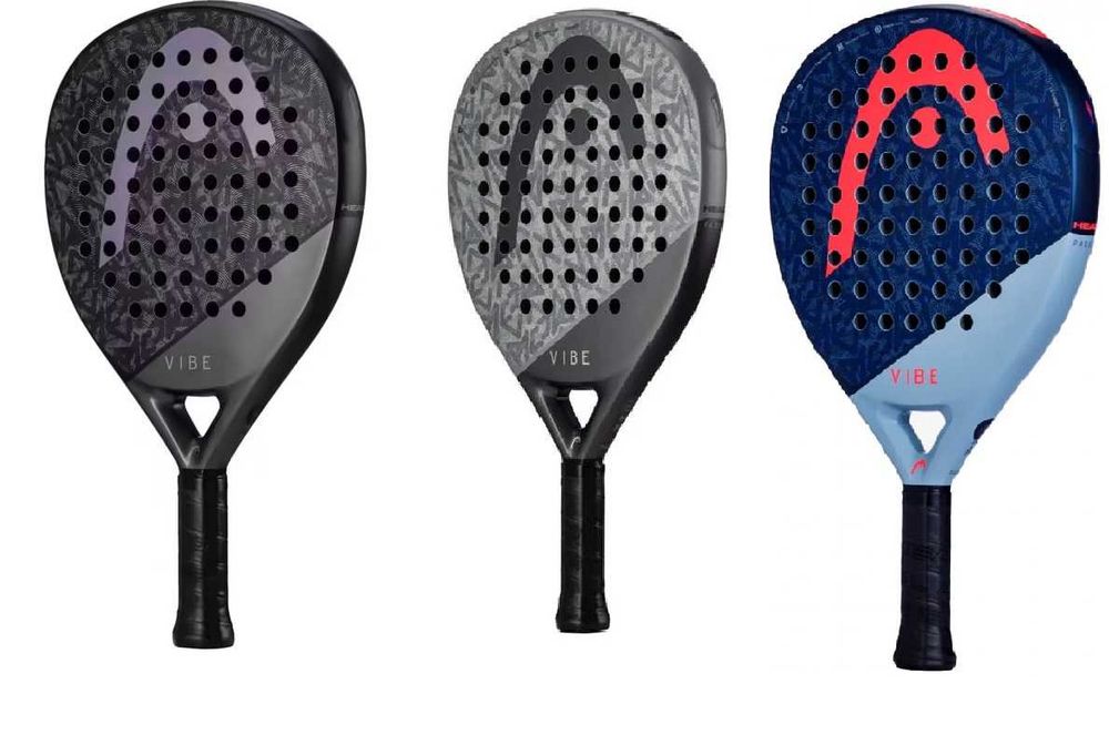 Ракетка для паделу, падел-теніса Head Vibe 2025, сіра, синя