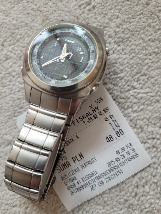 ZegarekZegarek CASIO model AMW-707 z nowymi bateriami