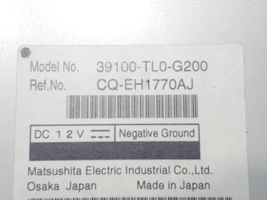 SISTEMA AUDIO / RADIO CD HONDA ACCORD VIII 2010 -39100TL0G200