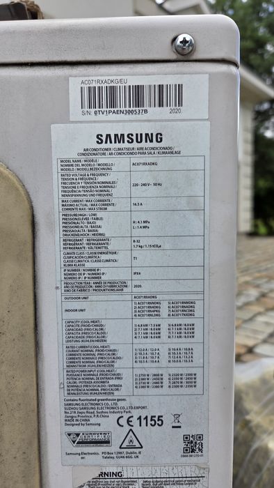 Klimatyzator sufitowy mini Samsung 7.1kw AC071RXADKG/EU