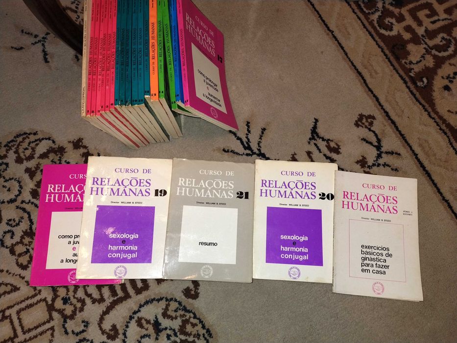 Curso de Relações Humanas. Coleção de livros.
