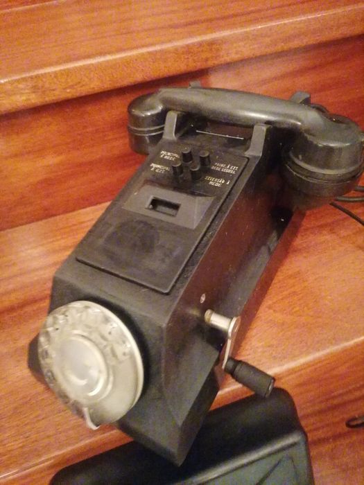 Telefone muito ANTIGO e raro  anos 1950-1960 com caixa de transmissão