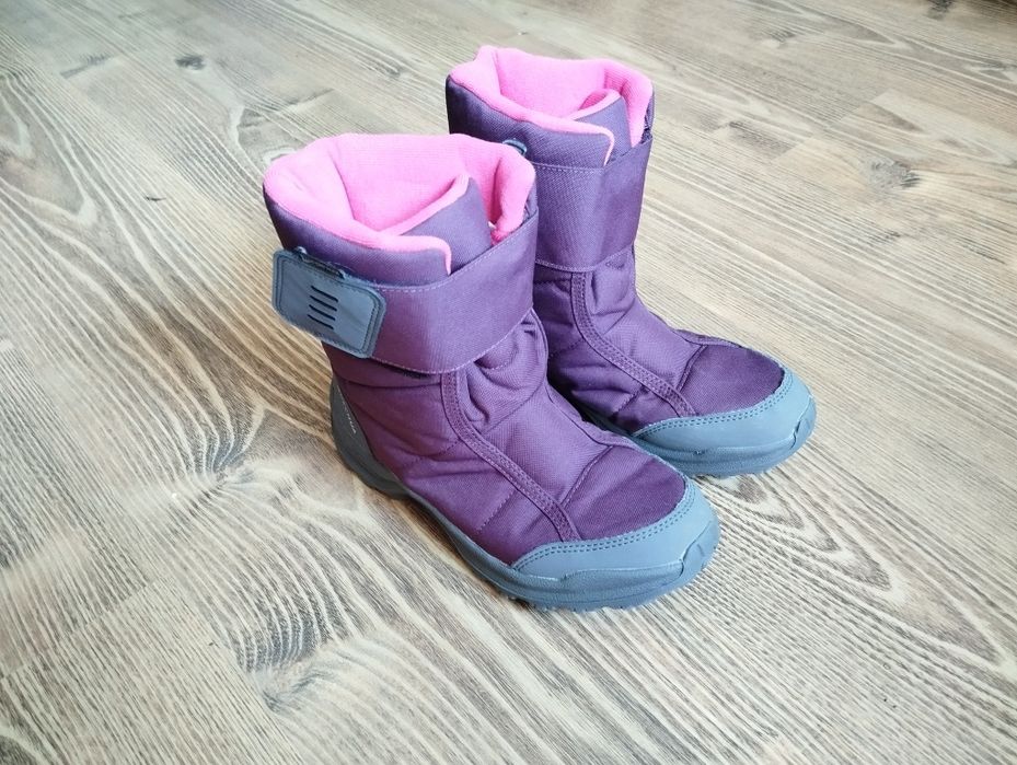 Śniegowce, rozmiar 36, wodoodporne, ciepłe, na rzepy, kozaki, Quechua,