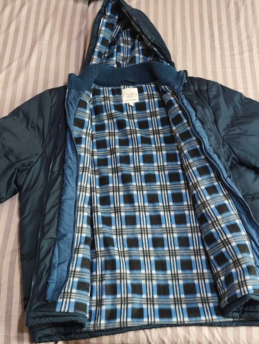 Мужская зимняя куртка Lee Cooper Two Zip Padded Jacket Navy