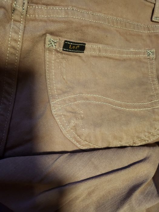 Spodnie jeans Lee brązowe  Scarlett 28/33 xs/s