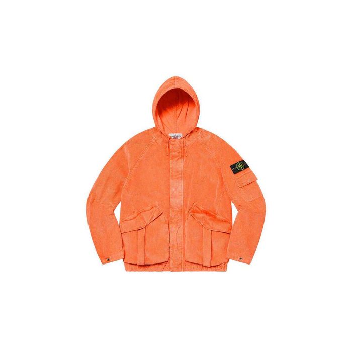 Куртка Stone Island x Supreme 402S4 CORDUROY 500 Orange