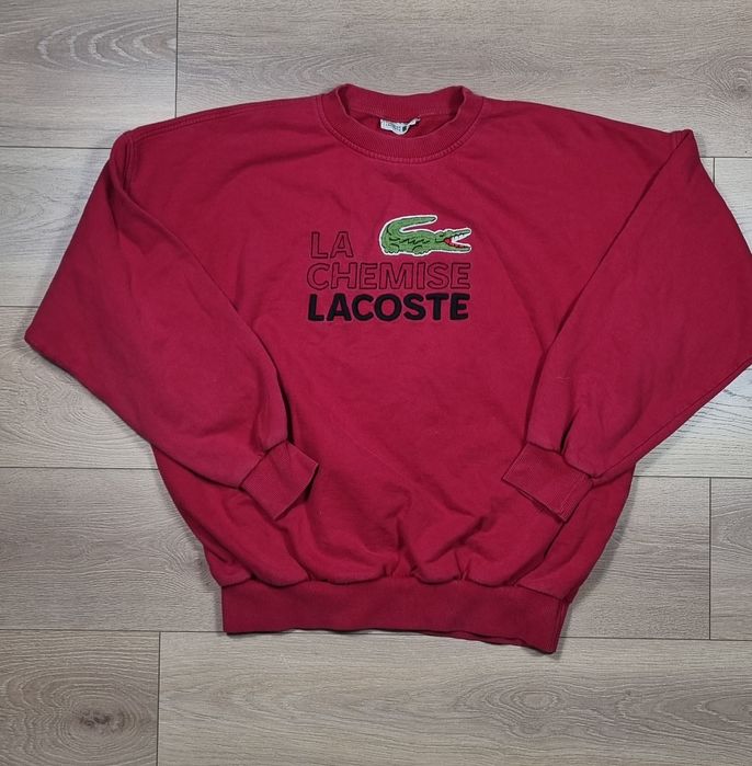 Bluza męska Lacoste vintage, La Chemise Lacoste, crewneck, boxy fit