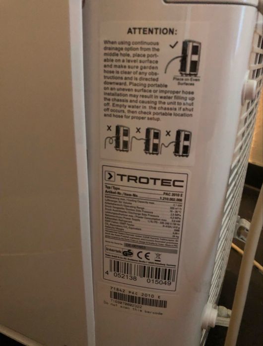 Klimatyzator Trotec Pac 2010 E