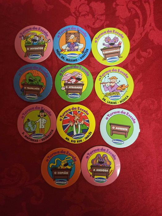 Autocolantes  Cromos A Turma da Escola Orelhudos Mimosa 1992