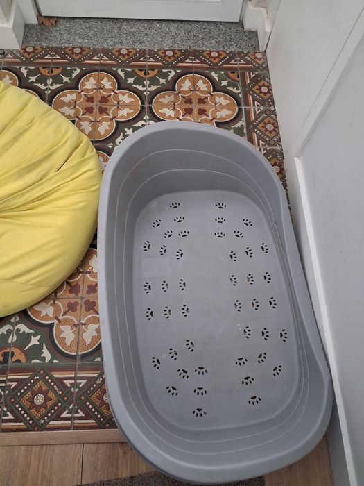 Cama plástico cão