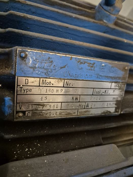 Kompresor, sprężarka Electra Becum LP2000-11-15, 2000 litr/min   ,15kw
