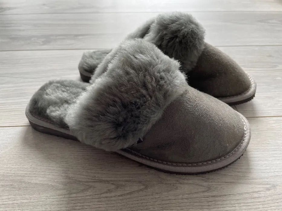Kapcie damskie naturalna wełna, super ciepłe, rozmiar 36, firmy BOSO