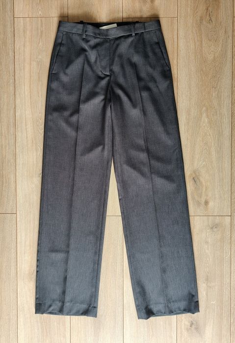 Zara klasyczne szare spodnie szerokie. XS nowe