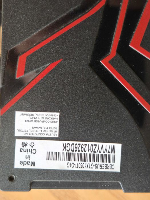 Placa grafica ASUS Cerberus GeForce GTX 1050 Ti OC Edition