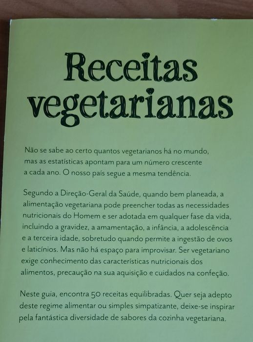 Livro Receitas Vegetarianas