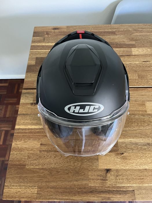 Capacete modular HJC i100 Preto-Mate tamanho M