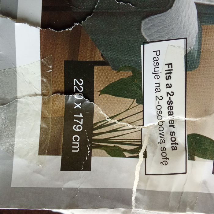 Narzuta na 2 os. sofę 220x179