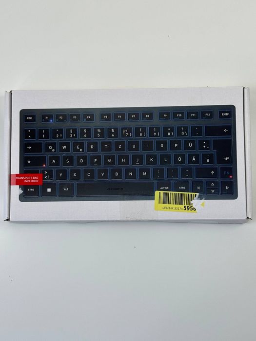 Klawiatura Cherry KW 7100 Mini BT QWERTZ Łupkowy Niebieski