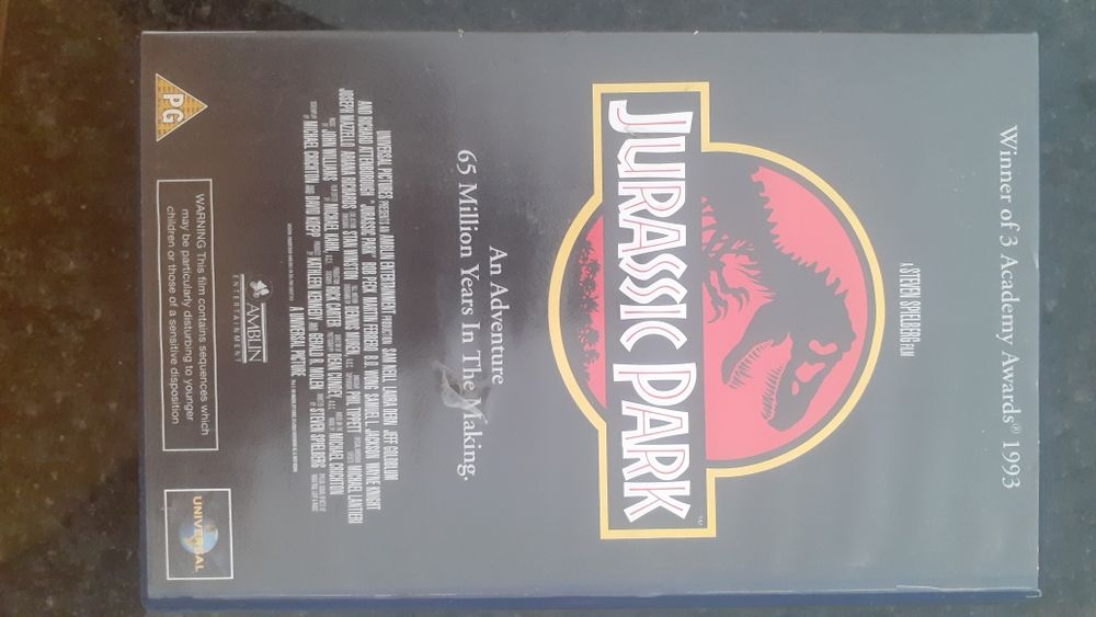 Jurassic Park VHS (edição inglesa original)