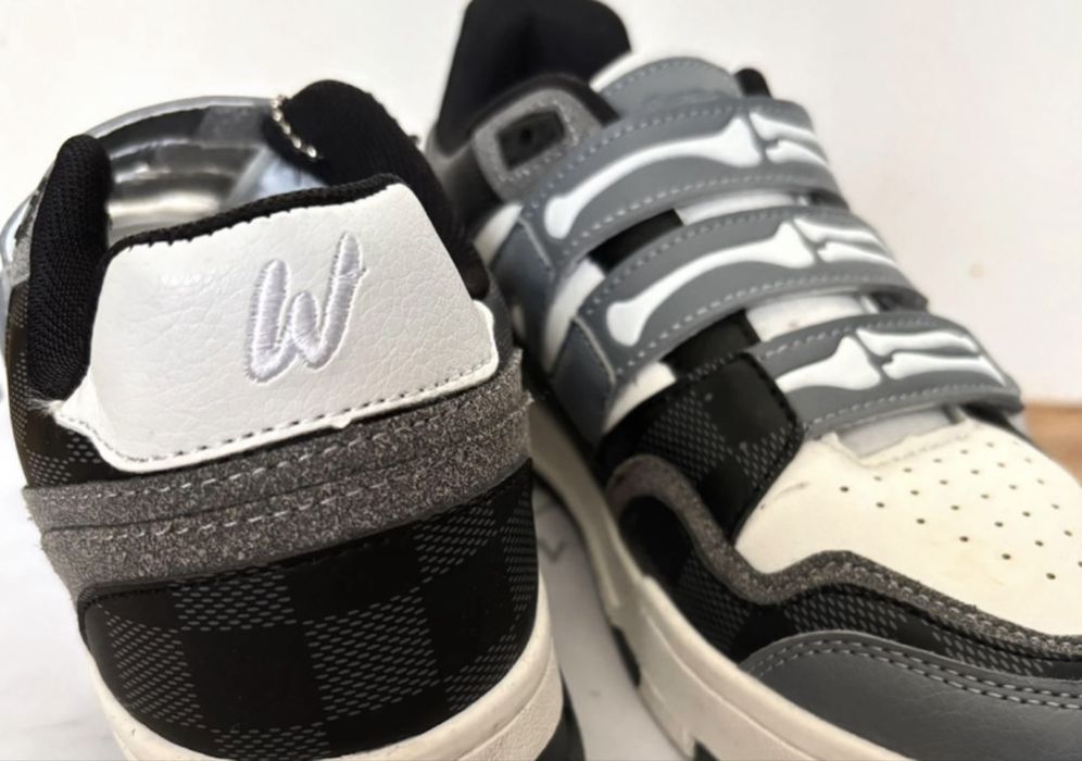 Sneakearsy Biało Czarno Szare Kratke New USA Adidasy trampki Unikatowe