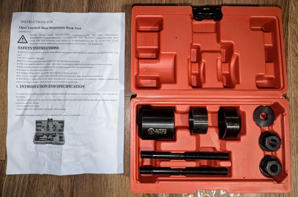 Комплект для зняття/установки втулок на OPEL Vectra 1.6/1 ,8/2.0/2.5