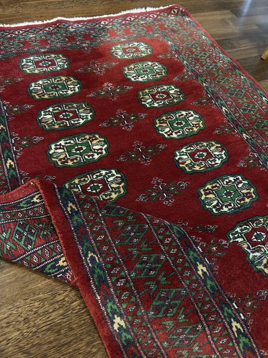 Tapete bukhara, original em pura lã feito à mao, lavado, 148x94