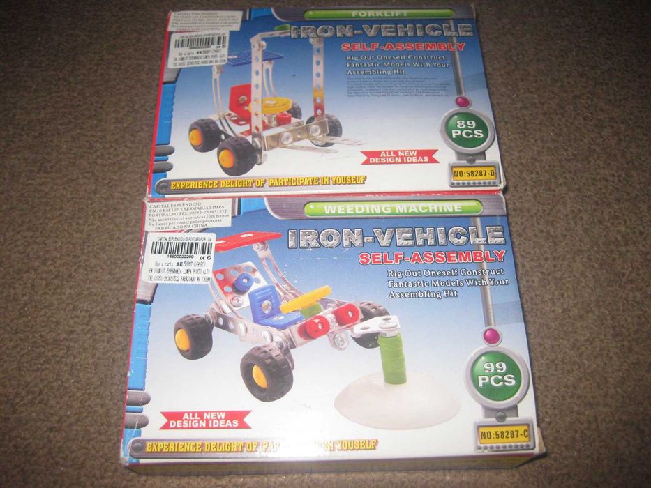 2 "Iron Vehicle" para Montar/Novos e Embalados!