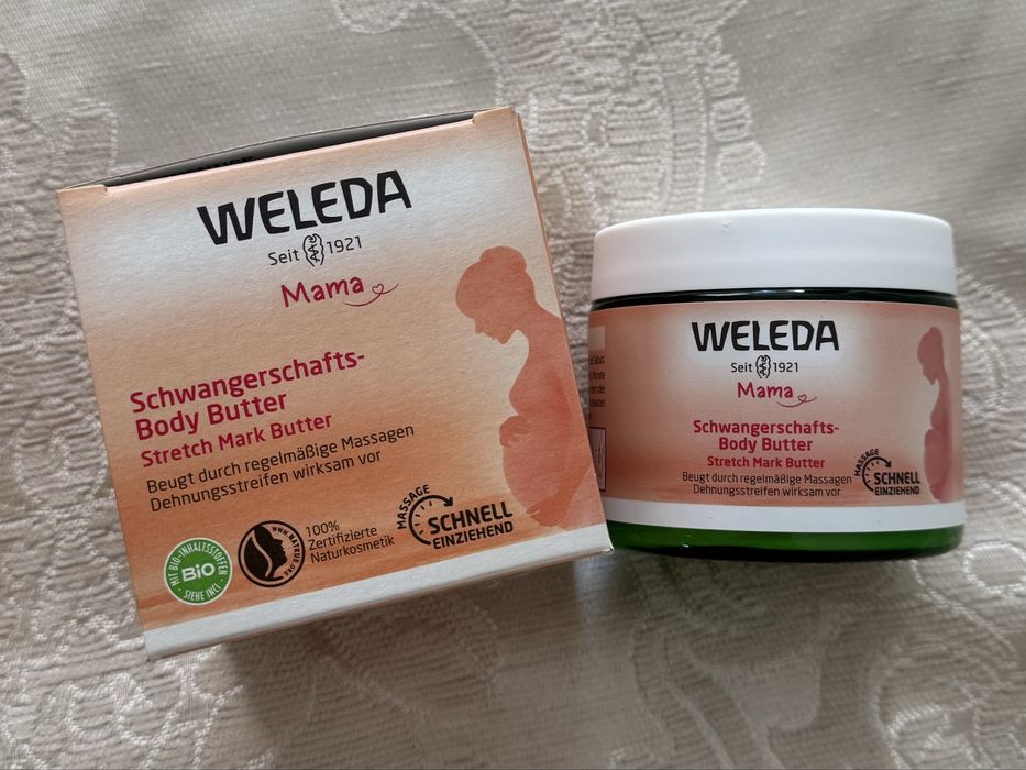 Weleda mama олія та баттер для профілактики стрій, розтяжок